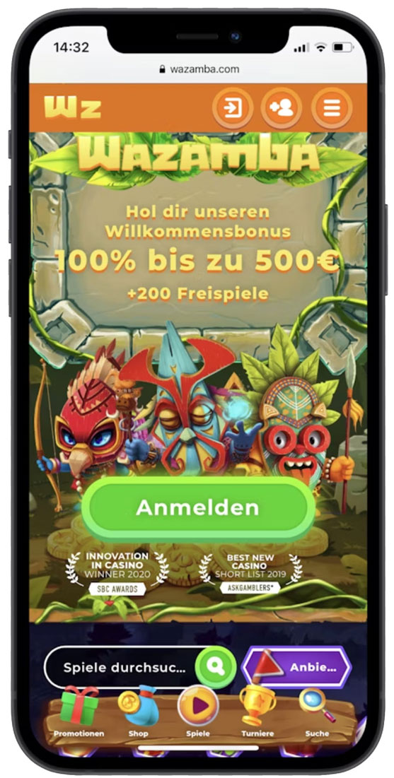 version mobile wazamba casino